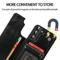 thumbnail image 4 of Dteck Case for Samsung Galaxy S22,Shockproof PU Leather Wallet Case Card Holder Kickstand Flip Magnetic Hybrid Rubber Back Phone Cover for Galaxy S22 5G,Black, 4 of 7