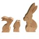 thumbnail image 3 of Padres Y Bebés Adornos De Animales De Madera Decoración De Escritorio Regalo Del Día De La Madre Scienceny HA043854-05, 3 of 6