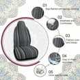 thumbnail image 3 of Unique Bargains Universal Durable Car SUV Automotive Front Bucket Seat Cover, 3 of 7