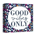 thumbnail image 2 of Creative Products Good Vibes Only Navy Terrazzo 12x12 Canvas Wall Art, 2 of 5