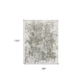 thumbnail image 3 of 8' X 10' Green Gray And Ivory Abstract Distressed Stain Resistant Area Rug, 3 of 9
