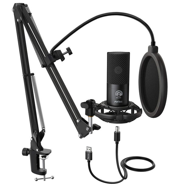 Micrófono USB de condensador para estudio FIFINE T669 con accesorios