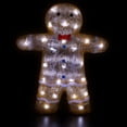 thumbnail image 4 of Northlight LED Lighted Acrylic Gingerbread Man with Bow Tie Outdoor Christmas Decoration - 16", 4 of 10
