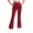 Red1, variant on tarylea Girls Pants High Rise Fitted Fleece Lined Bell Bottom Flare Pants Casual Comfy Gradient Color Dailywear Pants
