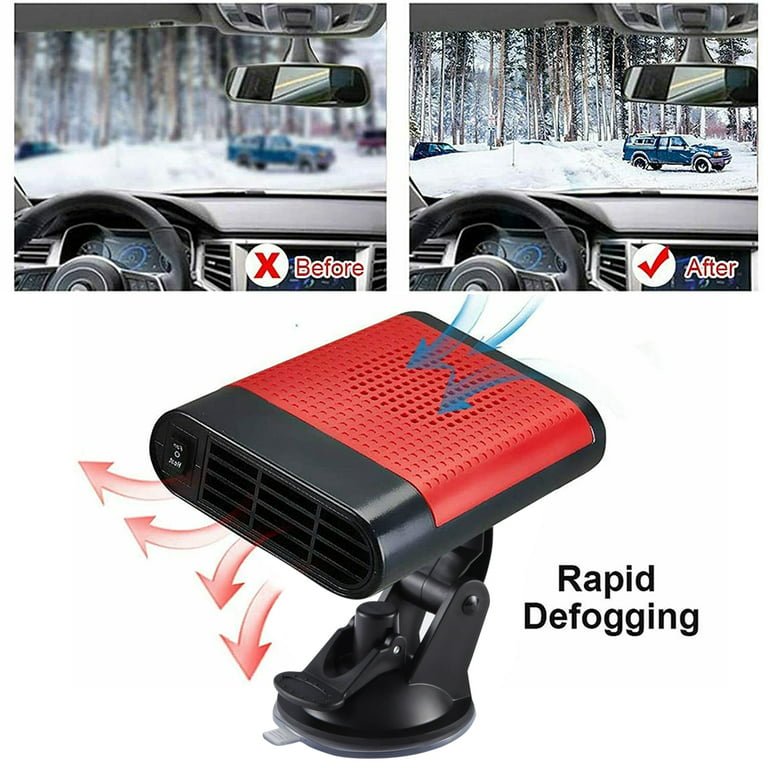 2 in 1 Portable Car Heater Windshield De-Icers Car Defogger Car