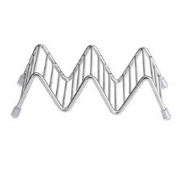 Rejilla para tacos de rollo de maíz en forma de V, acero inoxidable Soporte para tacos en forma de V de acero inoxidable Soporte para tacos en forma de V Funcionamiento suave