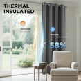 thumbnail image 4 of Cortinas opacas Joydeco con aislamiento térmico de 230 cm, 2 paneles, 4 of 8