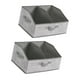 thumbnail image 1 of 2 contenedores de almacenamiento plegables para armario, organizador con asa, durabilidad. Gris, 1 of 9