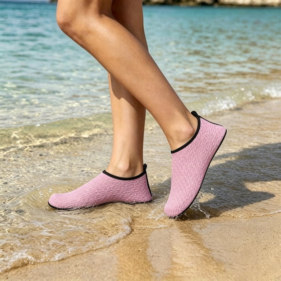 Dlongli WateLves Womens and Mens Water Shoes Barefoot Quick-Dry Aqua Socks for Beach Swim Surf Yoga Exercise