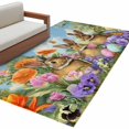 thumbnail image 2 of Easter Bunnies 3'x5' Washable Rug, Spring Easter Eggs Garden Floral Non-Slip Area Rugs for Entryway Kitchen Classroom, StainResistant Dorm Throw Carpet, Low Pile Soft Indoor Floor Mat, 2 of 9