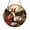 Acrylic 3.5 Inch, variant on Fox silhouette stained look hanging, charming nursery accent piece