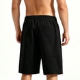 thumbnail image 5 of Maean Mens Big and Tall Shorts High Waist Causal Dressy Short Trousers Stretch Shorts with Pockets M-5XL, 5 of 6