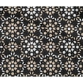 thumbnail image 4 of oneOone Cotton Flex Black Fabric Floral & Tiles Moroccan Sewing Craft Projects Fabric Prints By Meter 40 Inch Wide, 4 of 4