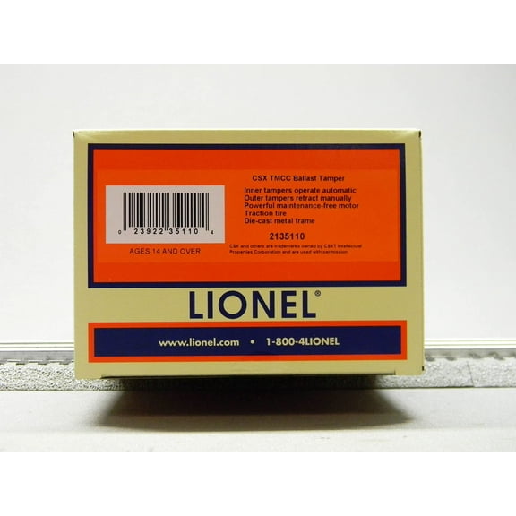 LIONEL CSX TMCC BALLAST TAMPER #956 O GAUGE 2135110