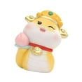 thumbnail image 4 of Shangren Cartoon Snake Statue Chinese New Year Snake Figurine Collectible Spring Festival Yellow, 4 of 8