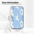 thumbnail image 2 of Wallets for Men With Money Clip, Simple Cool Horse Blue And White Mens Wallet With Credit Card Holder Gifts for Men, 2 of 7