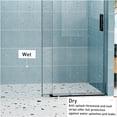 thumbnail image 5 of JERFIT 76" H Frameless Single Sliding Shower Door with Soft Close, 56-60" Width Adjustable, 6mm Explosion Proof Tempered Glass in Matte Black for Bathroom, 5 of 10