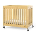 thumbnail image 1 of Foundations Mini lit de bébé pliant compact Boutique, naturel, 1 of 7