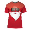 thumbnail image 1 of Nuevas camisetas para hombres con estampado de muñeco de nieve de Navidad en 3d, camisetas de manga corta Harajuku, ropa informal de verano para hombres, camiseta holgada de gran tamaño, 1 of 4