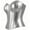 A16 Silver, variant on FASHOFT Corset Tops For Women Court Style Boned Front Buckles Waist Cincher Side Breast Support Overbust Casual Outerwear Body Shaper Corset Shapewear Silver L
