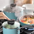 thumbnail image 2 of Juego de utensilios de cocina Farberware Smart Control antiadherente de 14 piezas Aqua, 2 of 9