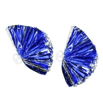 Moluckfu Cheerleader Pom Poms Blue Plastic For Kids Sports Events 2Pcs 11.8in
