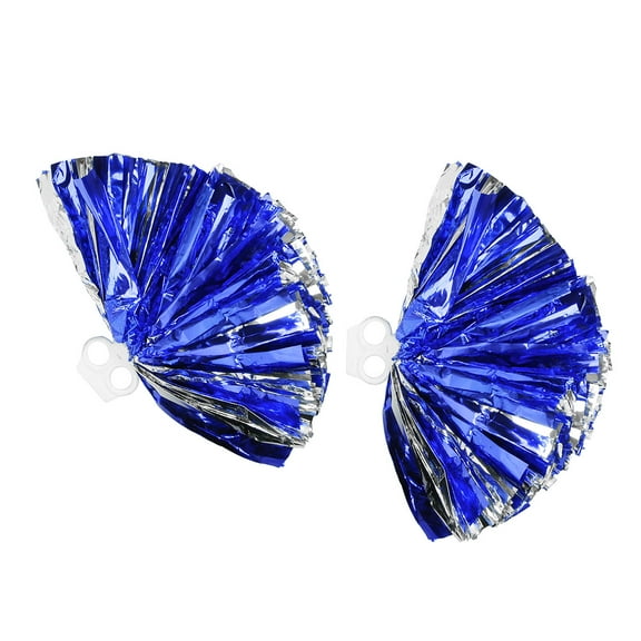 Moluckfu Cheerleader Pom Poms Blue Plastic For Kids Sports Events 2Pcs 11.8in