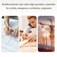 thumbnail image 4 of Amdohai High- Scale Ruler Marking Ruler T-Type Hole Ruler Right Angle Ruler Multifunctional Stainless Woodworking Scribing Mark Line Gauge Carpenter Measuring Tool, 4 of 7