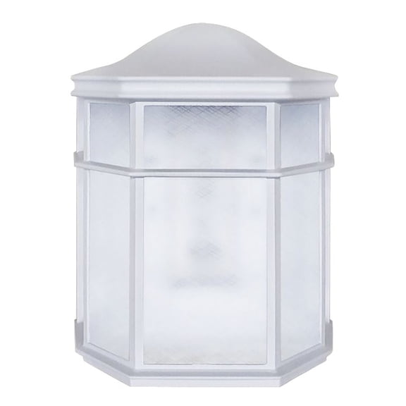 AFX Bristol 1-light White LED Outdoor Sconce, Frosted Polycarbonate Shade