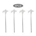 thumbnail image 4 of Eigraketly Paquete de 4 estacas luminosas para tienda de campaña, clavos de suelo de Metal y plástico para acampar al aire libre, senderismo, carpas, 4 of 6