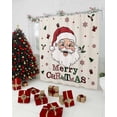 thumbnail image 5 of Christmas Santa Shower Curtain, Winter Xmas Snowflakes Tree on Linen Waterproof Fabric Shower Curtains with 12 Hooks, Bathroom Curtain Set for Bathroom Accessories Decor, 54 x 78Inches, 5 of 9