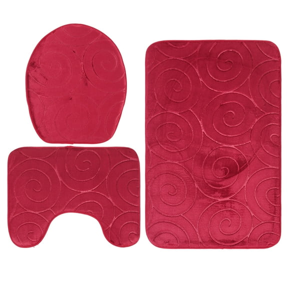 Juego de Alfombrillas de Baño, Alfombras absorbentes de pelusa Suave para una una una experiencia de baño cómoda