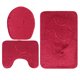thumbnail image 4 of Juego de alfombrillas de baño de 3 uds., tapa de inodoro con relieve de piedra, alfombrillas para el suelo, alfombras absorbentes laterales para bañera, 4 of 8