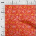 thumbnail image 1 of oneOone Cotton Silk Dark Peach Fabric Batik Craft Projects Decor Fabric Printed By The Yard 42 Inch Wide - 64, 1 of 4