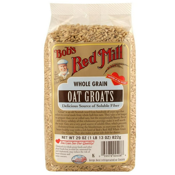 Bob's Red Mill, Whole Grain Oat Groats, 29 oz (pack of 4)