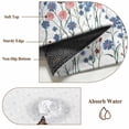 thumbnail image 6 of Round Rug 5Ft Washable Non-Slip, Spring Floral Butterfly Circle Area Rugs for Living Room Bedroom, Farmhouse Flowers Botanical Indoor Floor Mats Carpet Runner for Home Decor Aesthetic, 6 of 8