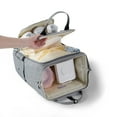 thumbnail image 3 of Sunveno Open Wide Diaper Bag Large Capacity Backpack with Changing Pad, Grey, 3 of 7