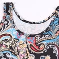 thumbnail image 4 of Fridja Robe Décontractée Sans Manches pour Femmes, Col Rond, Robe d'Été à Imprimé pour la Plage, 4 of 8