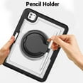 thumbnail image 6 of ELEHOLD Case for iPad Pro 11 2024, 15ft Drop Protection Shockproof Rugged Case with 360° Rotating Stand & Handle Grip &Shoulder Strap,Clear, 6 of 9