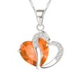thumbnail image 5 of TidBay Collier Chaîne Pendentif Cœur Multicolore Creux pour Femmes Bijoux, 5 of 5