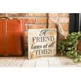 thumbnail image 3 of Friend Loves All Times Marbled Cream 10 x 10 Wood Tabletop Sign Plaque, 3 of 4