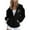 Black, variant on Babysbule Womens Fall Plus Top Sets Outfit Women's Casual Homewear Long-Sleeve Tops Trousers Turndown Collar Night Pajamas Suits