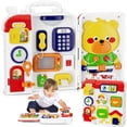 thumbnail image 1 of Montessori Busy Board MFEESYOB con música de 1 a 3 años de educación, 1 of 6