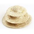 thumbnail image 4 of Adjustable Straw Sun Hat for Pets - Anti-UV, Elastic Strap, Stylish for Small Dogs and Cats in Summer, 4 of 5