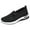 Black, variant on Fukaraa Women's Outdoor Walking Shoes Breathable Cut-Out Sneakers Lightweight Slip-On Design