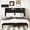 Black, variant on Frostbloom Velvet Upholstered King Platform Bed Frame with Storage Headboard Shelf, USB & Type-C Charging Ports, Black