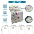 thumbnail image 7 of Table Runner Dresser Scarves 70 Inch Long, Summer Nature Flower Plant Linen Dining Table Runners Watercolor Green Leaf Blooming Floral Tabletop Scarf for Wedding Holiday Party Kitchen, 7 of 7