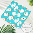 thumbnail image 4 of 2 Packs Square Dog Bandana Christmas Santa Claus Blue Printing Pet Drool Bibs Adjustable Kerchief Scarf Set for Small Medium Large Puppy Cat Pets, 4 of 6
