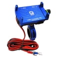 thumbnail image 1 of Seitruly Soporte para teléfono de motocicleta Soporte para manillar Soporte para teléfono de aleación de aluminio giratorio de 360 ​​​​grados Teléfono y Comunicación azul, 1 of 6