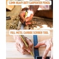 thumbnail image 5 of Nicpro 28 Pack Carpenter Pencil Set with Sharpener, Mechanical Carpenter Pencils with 127PCS Refills and Carbide Scribe Tool, Heavy Duty Construction Pencils for Architect Woodworking-With Canvas Case, 5 of 7